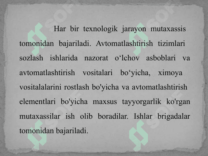 Sozlash ishlarining mazmuni va bosqichlari 4