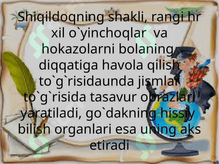Go’daklik davrining psixologik xususiyatlari 7