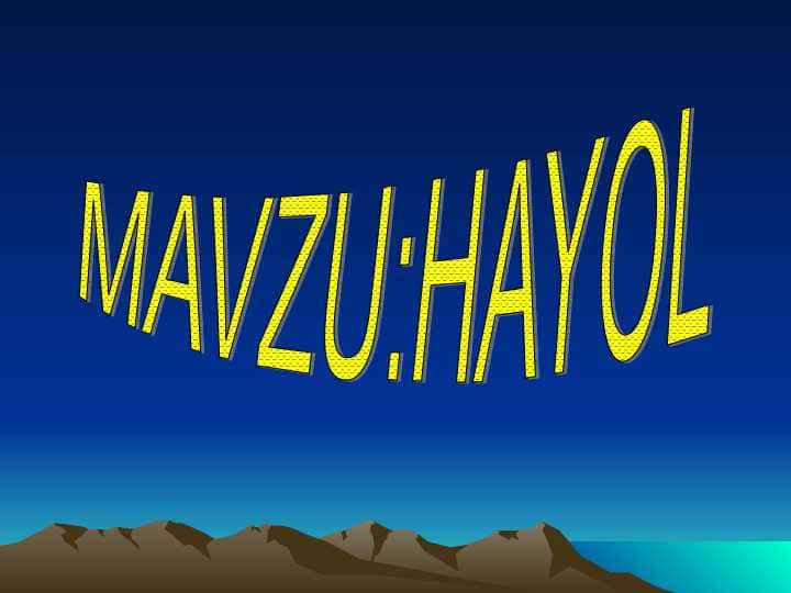 HAYOL