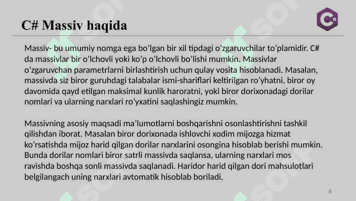 Massiv elementlarini saralash algoritmlari, qidiruv algoritmlari 6