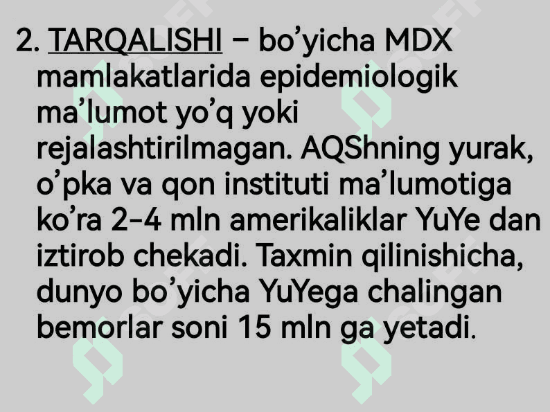 YURAK YETISHMOVCHILIGI 3