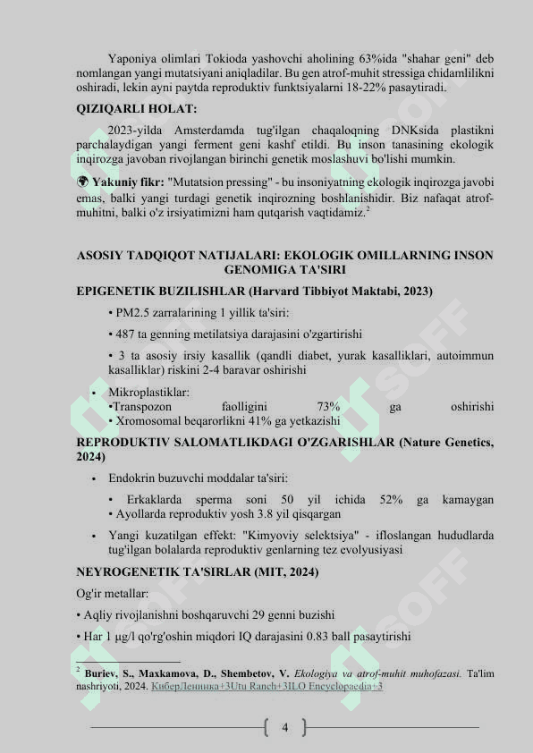 “Ekologiya buzilishining inson salomatligiga taʼsiri” 4