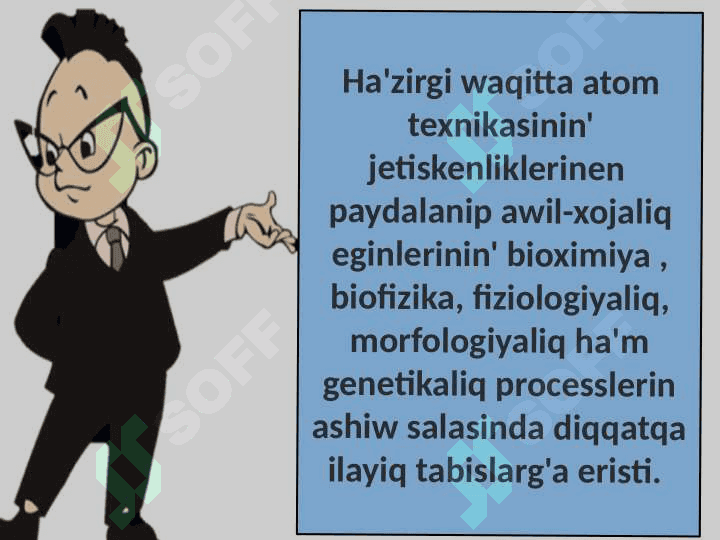 TemaAtom nurlarinin' awil-xojaliq eginlerine ta'sir effektleri 2