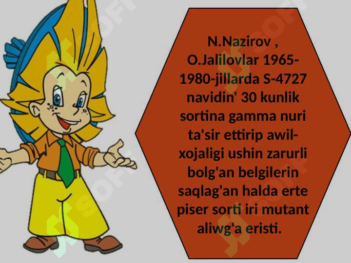 TemaAtom nurlarinin' awil-xojaliq eginlerine ta'sir effektleri 4