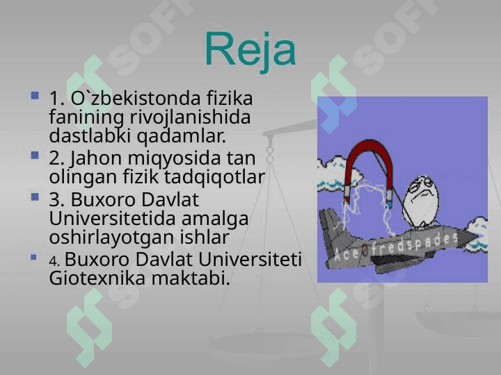 O`zbekistonda fizik tadqiqotlar fizika ta`limining rivoji va shakllanishi. 2