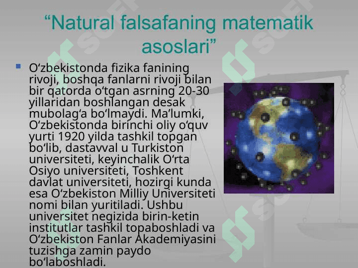 O`zbekistonda fizik tadqiqotlar fizika ta`limining rivoji va shakllanishi. 3
