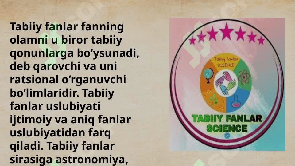 6-sinf tabiy fanlar kursidagi fizikaviy va geografik tushunchalarni o’rganish 2