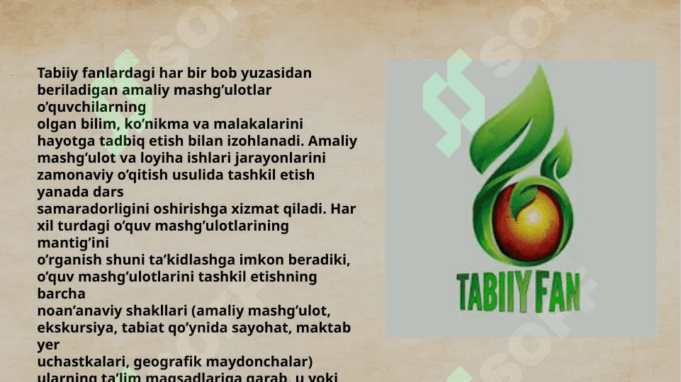6-sinf tabiy fanlar kursidagi fizikaviy va geografik tushunchalarni o’rganish 4
