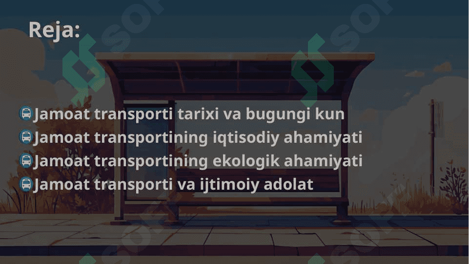Jamoat transportining mohiyati va zamonaviy jamiyatdagi o'rni (Жамоат транспортининг моҳияти ва замонавий жамиятдаги ўрни) 2