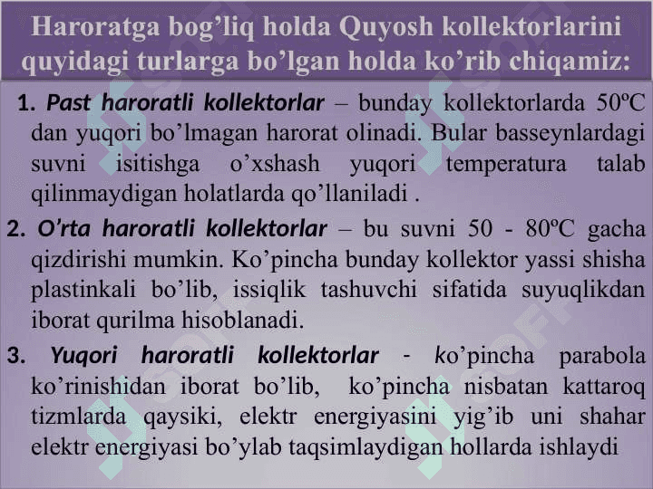 Quyosh batareyalari 2