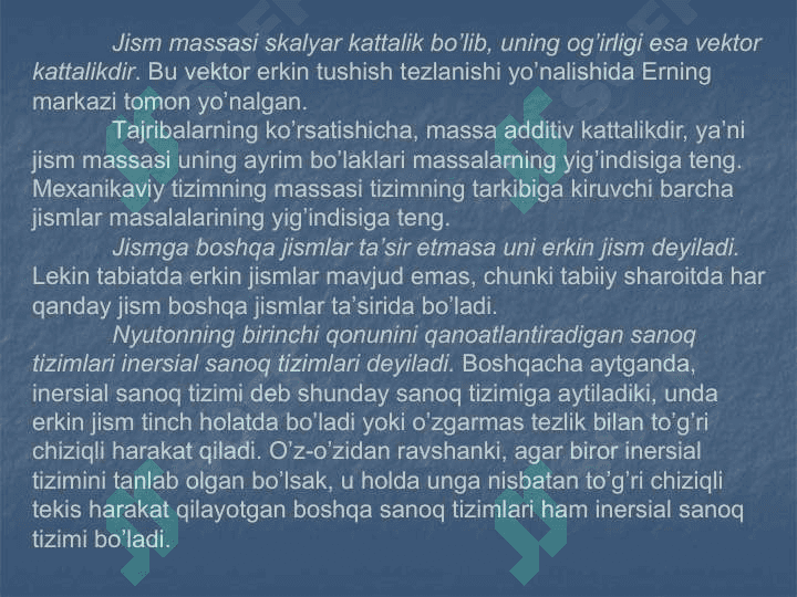 Nyuton qonunlari 4
