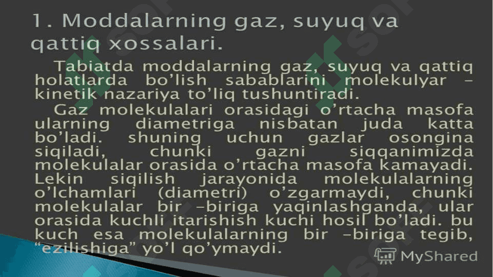 Termodinamikaning uchinchi qonuni. Van-der-Vaals tenglamasi va izotermalari 3
