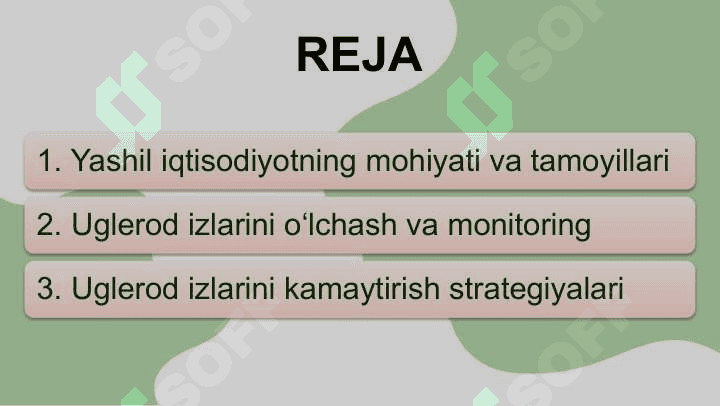Yashil iqtisodiyot va uglerod izlarini kamaytirish strategiyalari 2