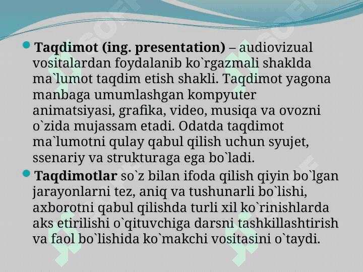 TAQDIMOT YARATISHNING ZAMONAVIY VOSITALARI 3