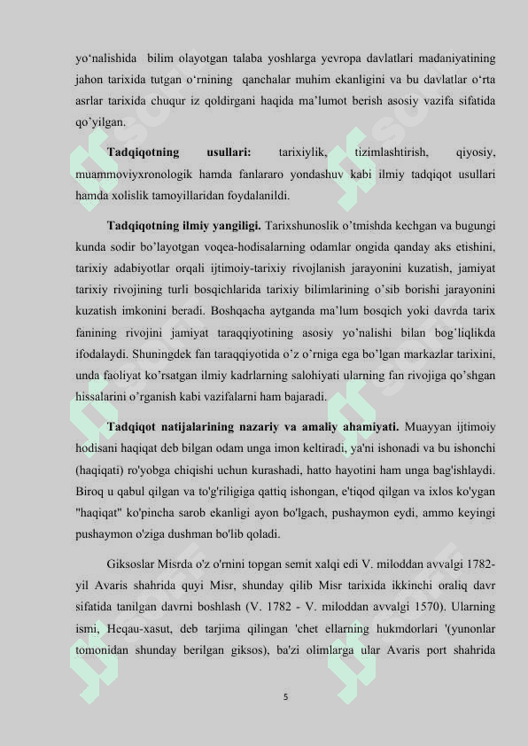 GIKSOSLARNING MISRGA KIRIB KELISHI 5