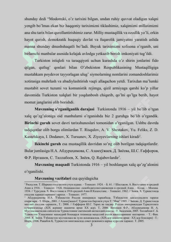 Birinchi jahon urushining Turkistonga ta’siri. 1916-yil milliy-ozodlik harakati 3