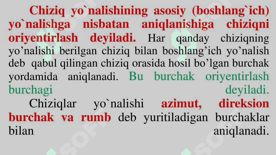 Oriyentirlash 3