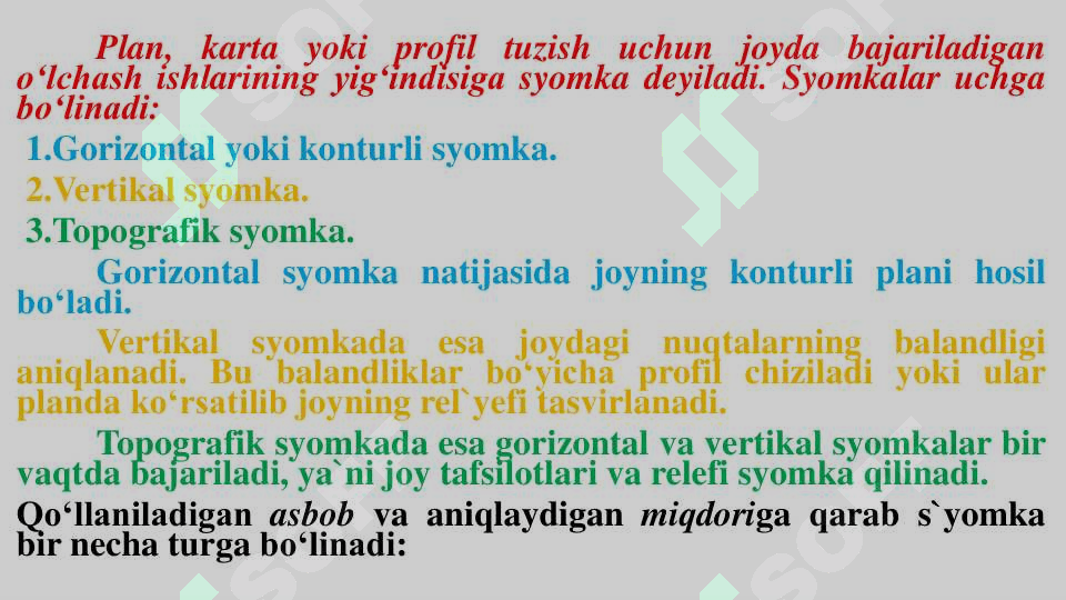 Gorizontal va vertikal burchak o‘lchash 3
