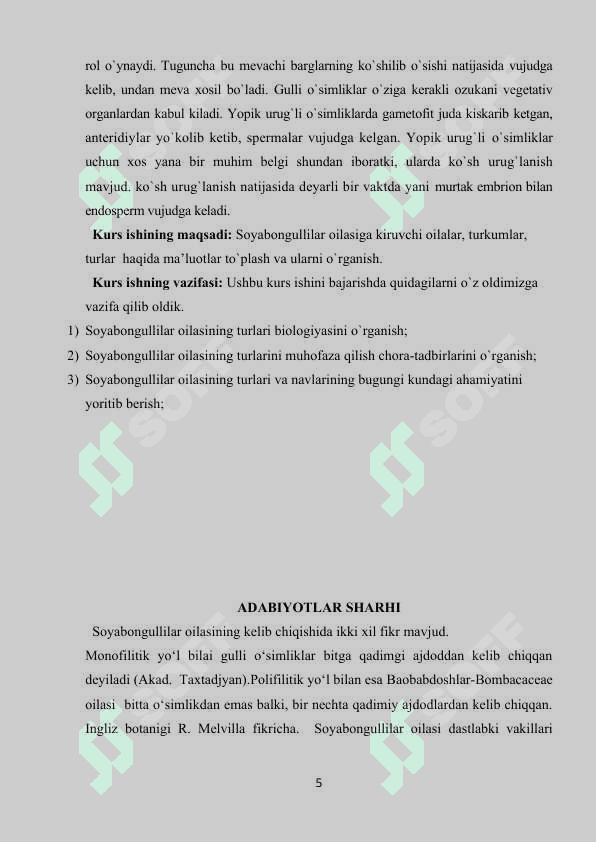 1.Ziranamolar qabilasi 5