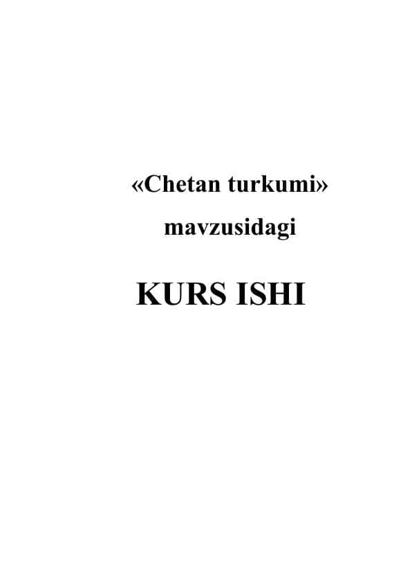 Chetan turkumi 1