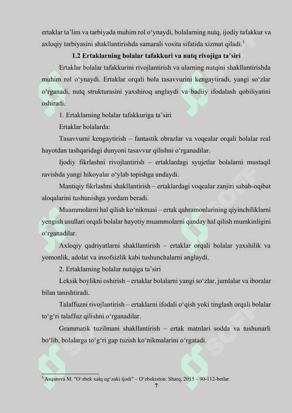 O’qitish darslarida ertak o'tish uslubiyoti 8