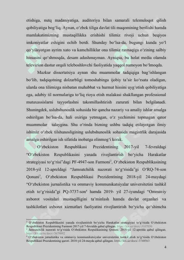 TELEVIZION DASTURLAR HAQIDA UMUMIY TUSHUNCHA 3