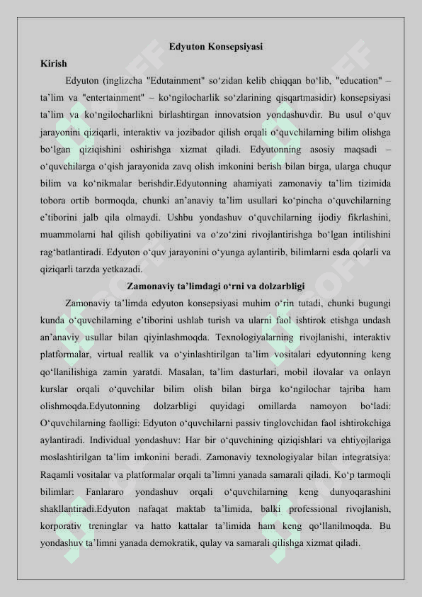 Edyuton konsepsiyasi 25 2