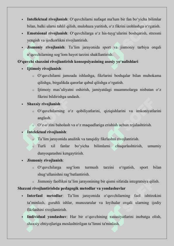 Umumiy o‘rta ta’lim jarayonida o‘quvchi shaxsini rivojlantirish konsepsiyasi 25 4