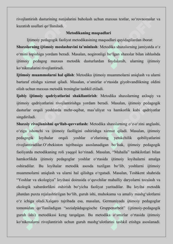 Ijtimoiy pedagogik faoliyat metodikasi va texnologiyalari 25 5