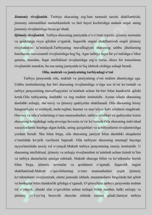 Tarbiya jarayonini tashkil etishning innovatsion konsepsiyalari 25 5