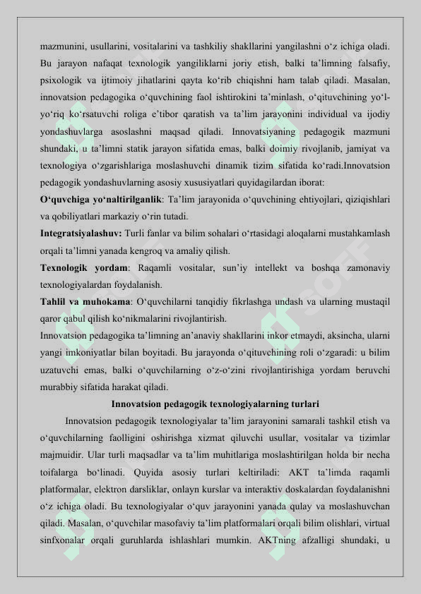 Tarbiya jarayonini tashkil etishning innovatsion konsepsiyalari 25 7