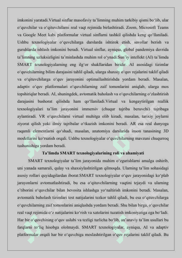 Ta’lim jarayoni samaradorligini oshirishda SMART ta’lim texnologiyalarining o‘rni.25 4