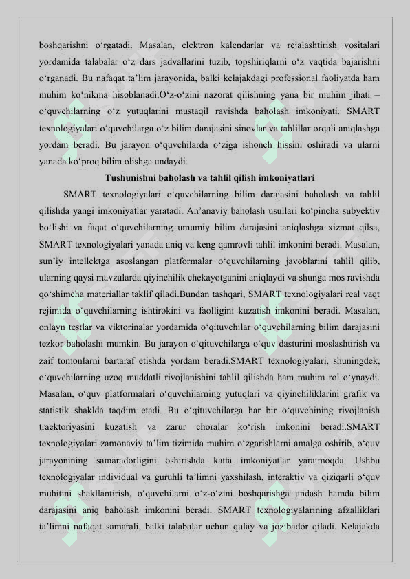Ta’lim jarayoni samaradorligini oshirishda SMART ta’lim texnologiyalarining o‘rni.25 8
