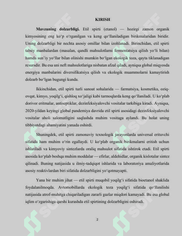 Etil spirti va uning ahamiyati 2