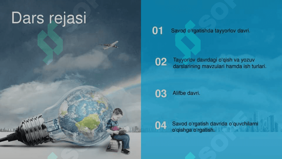 Savod o`rgatish jarayoni 2