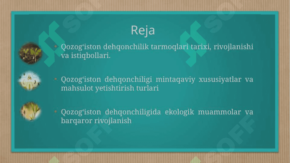 QOZOG’ISTON DEXQONCHILIK TARMOQLARI 2