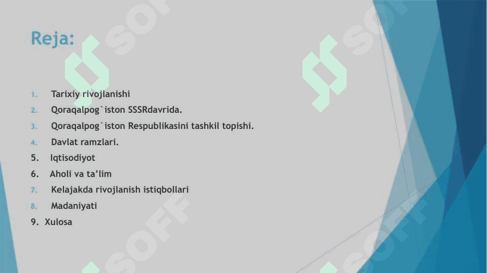 Qoraqalpog'iston RESPUBLIKASI 2