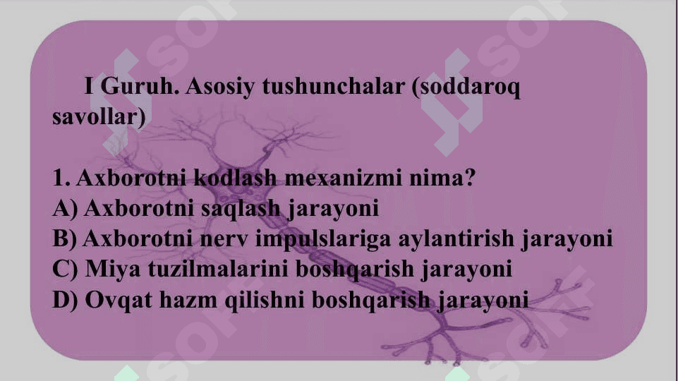 Informatsiyani kodlash mexanizmlari 3