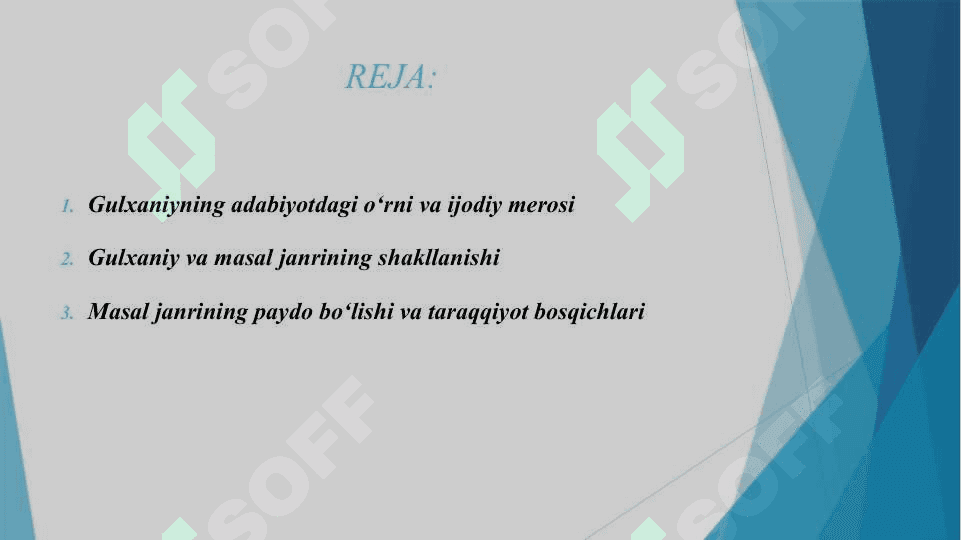 GULXANIY IJODIDA MASALLAR BADIIYATI 2
