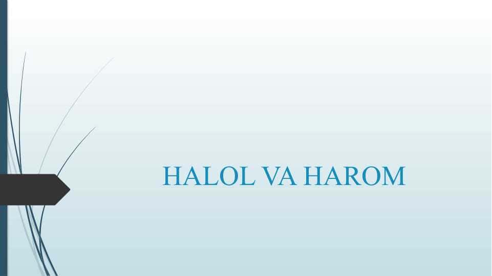 HALOL VA HAROM