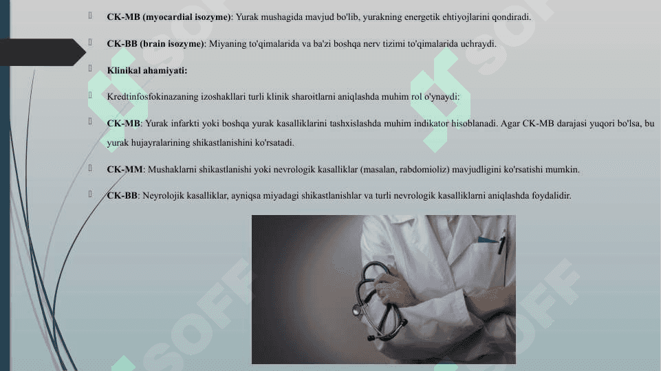 KREDTINFOSFOKINAZANING IZOSHAKLLARI VA ULARNI ANIQLASHNING KLINIK AHAMIYATI 4