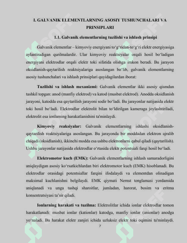 galvanik elementlar termodinamikasi 7