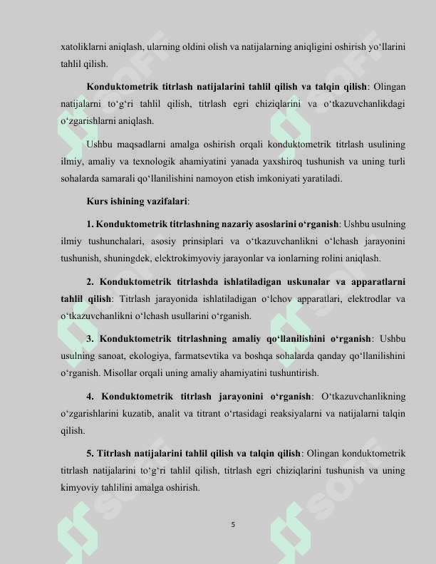 Konduktometrik titrlash 5
