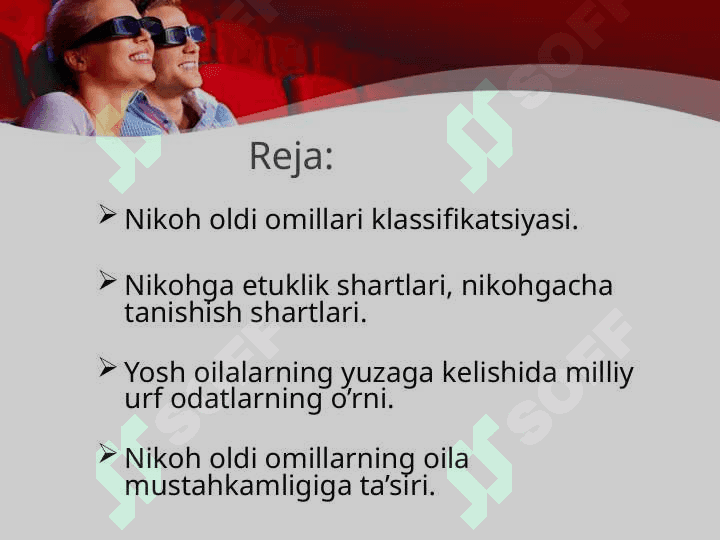 Nikohgacha bo’lgan davr 2