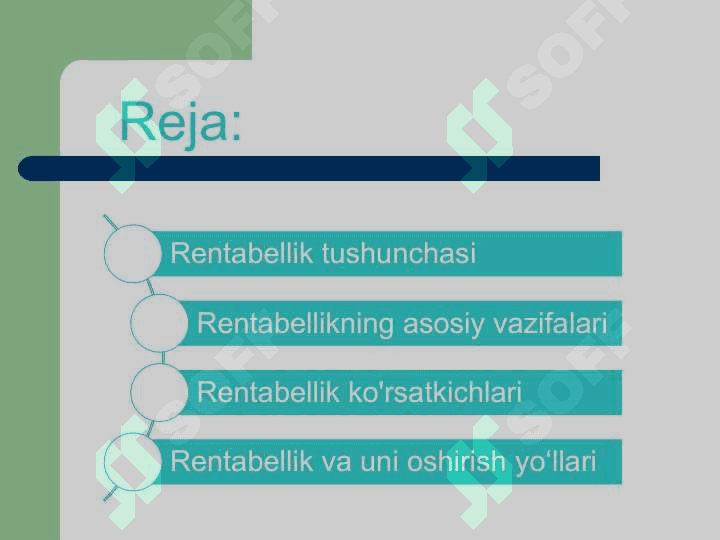 Rentabillikning mohiyati va ko'rsatkichlari 2