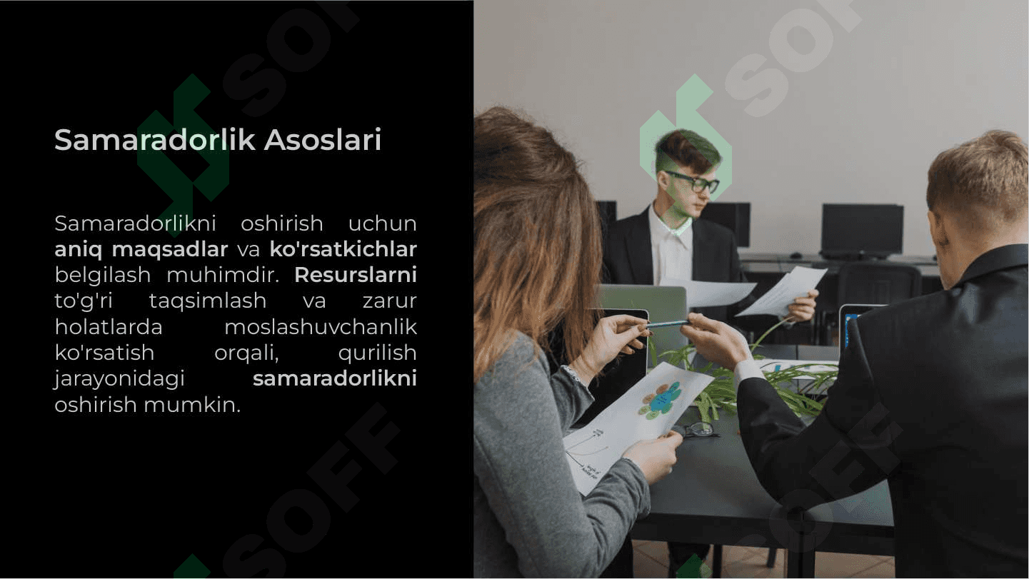 Qurilishni tashkil qilishda to'rsimon taqvimiy rejalar 4