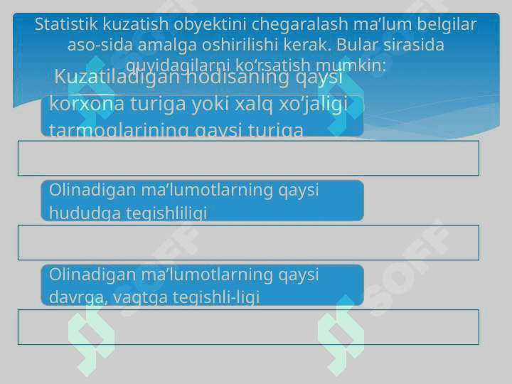 Statistik ma’lumotlarni to‘plash amaliyoti 6