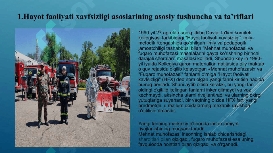 Faoliyat xavfsizligini ta’minlashda psixologik omillarning ahamiyati. 2