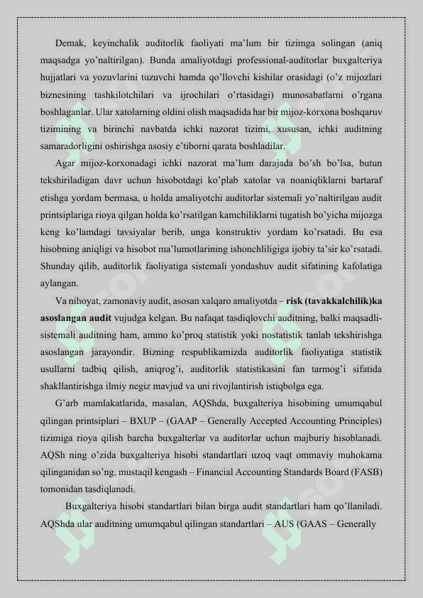 Auditning turlari va shakllari 6
