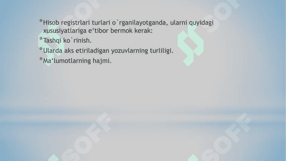 BUXGALTERIYA HISOBINING REGISTRLARI VA SHAKLLARI 7